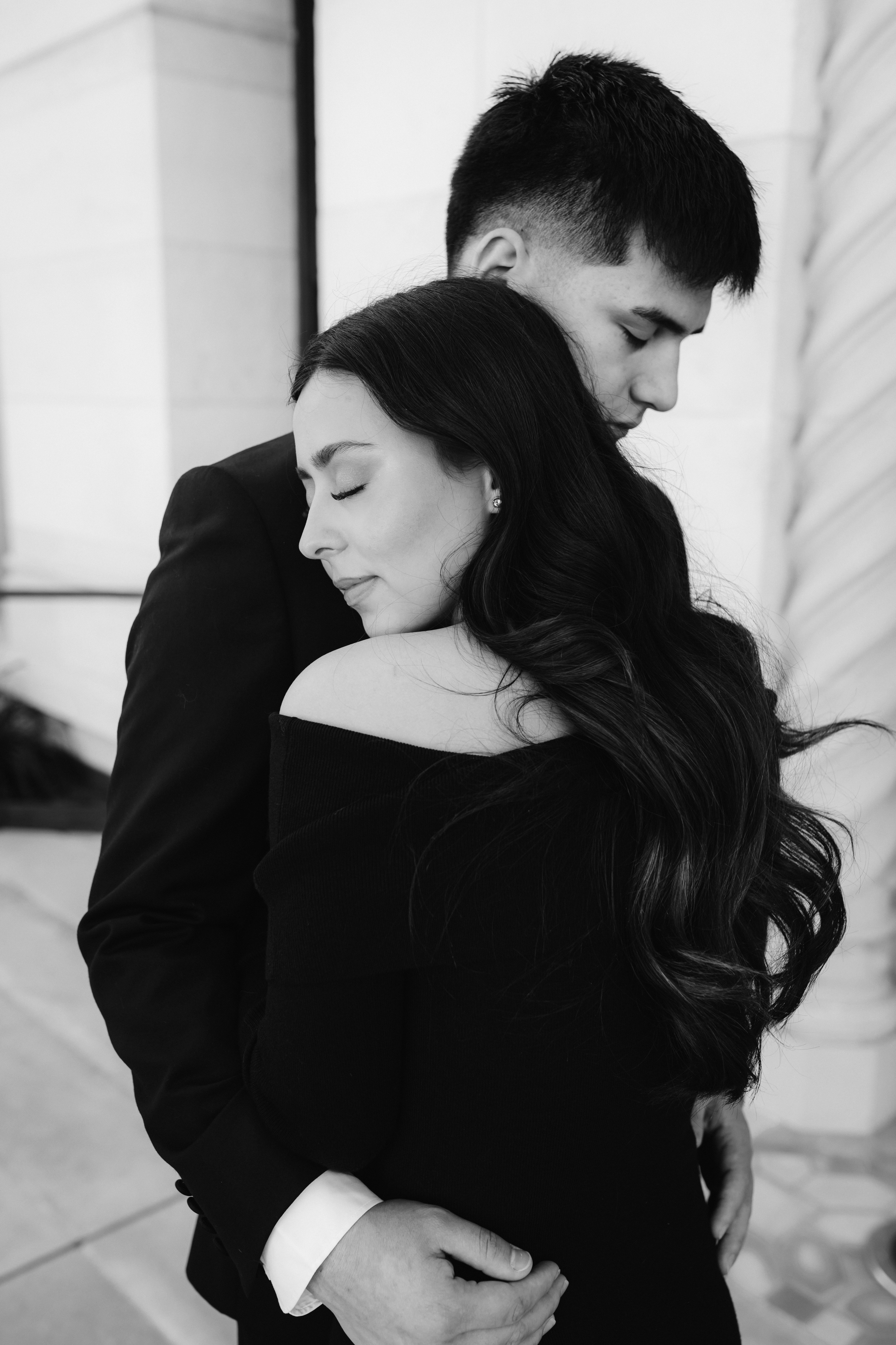 Eyes closed together